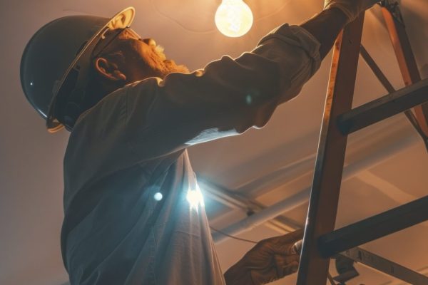 changing light bulbs: elderly Asian man changing light bulbs in a living room, using a ladder, focused and careful. Perfect image for grabbing attention and for advertising. --chaos 12 --ar 3:5 --style raw --stylize 200 Job ID: b83fa09f-3ec0-42bb-a6ff-2ca4970ccf26